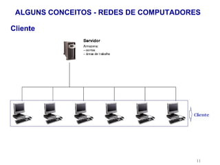 ALGUNS CONCEITOS - REDES DE COMPUTADORES

Cliente




                                        11
 