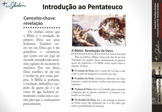 SeminárioTeológicoShalom
ProduzidopeloProf.RicardoGondim
Proibidaareproduçãosemautorização
Introdução ao Pentateuco
 