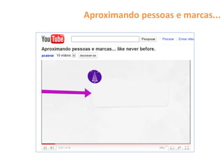 Aproximando pessoas e marcas...
 