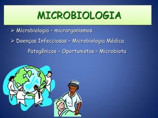  MICROBIOLOGIA Microbiologia – microrganismos 