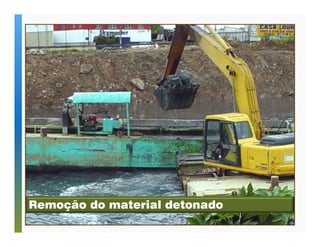 Remoção do material detonado 
 