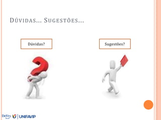 DÚVIDAS... SUGESTÕES...
Dúvidas? Sugestões?
 