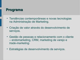 Marketing de Serviços: Introdução