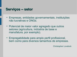 Marketing de Serviços: Introdução