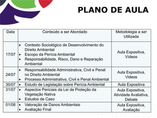 Aula 1 - Perícia Ambiental, Judicial e Securitária | PDF