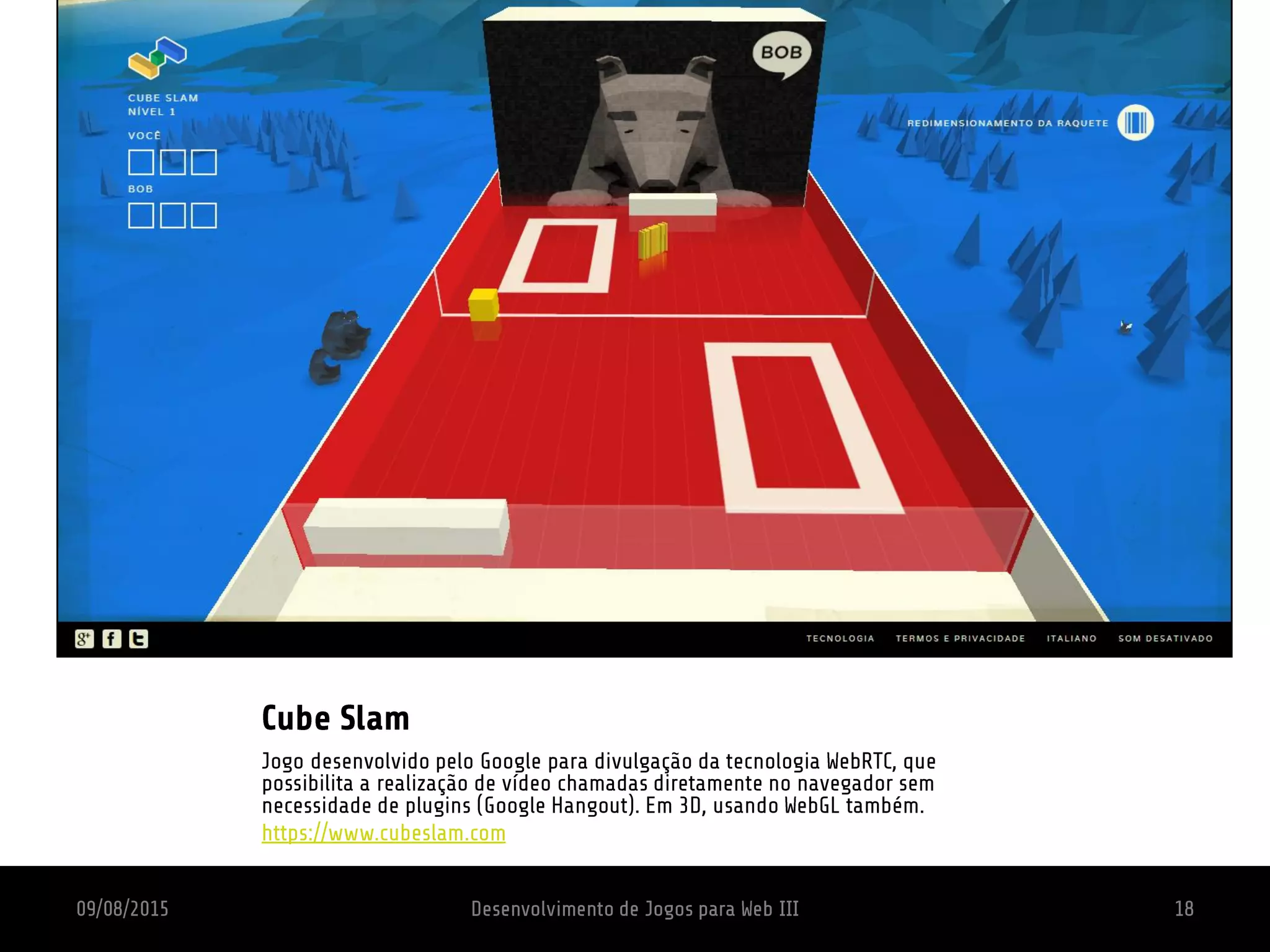 Aula 1 - Introdução ao desenvolvimento de jogos para web