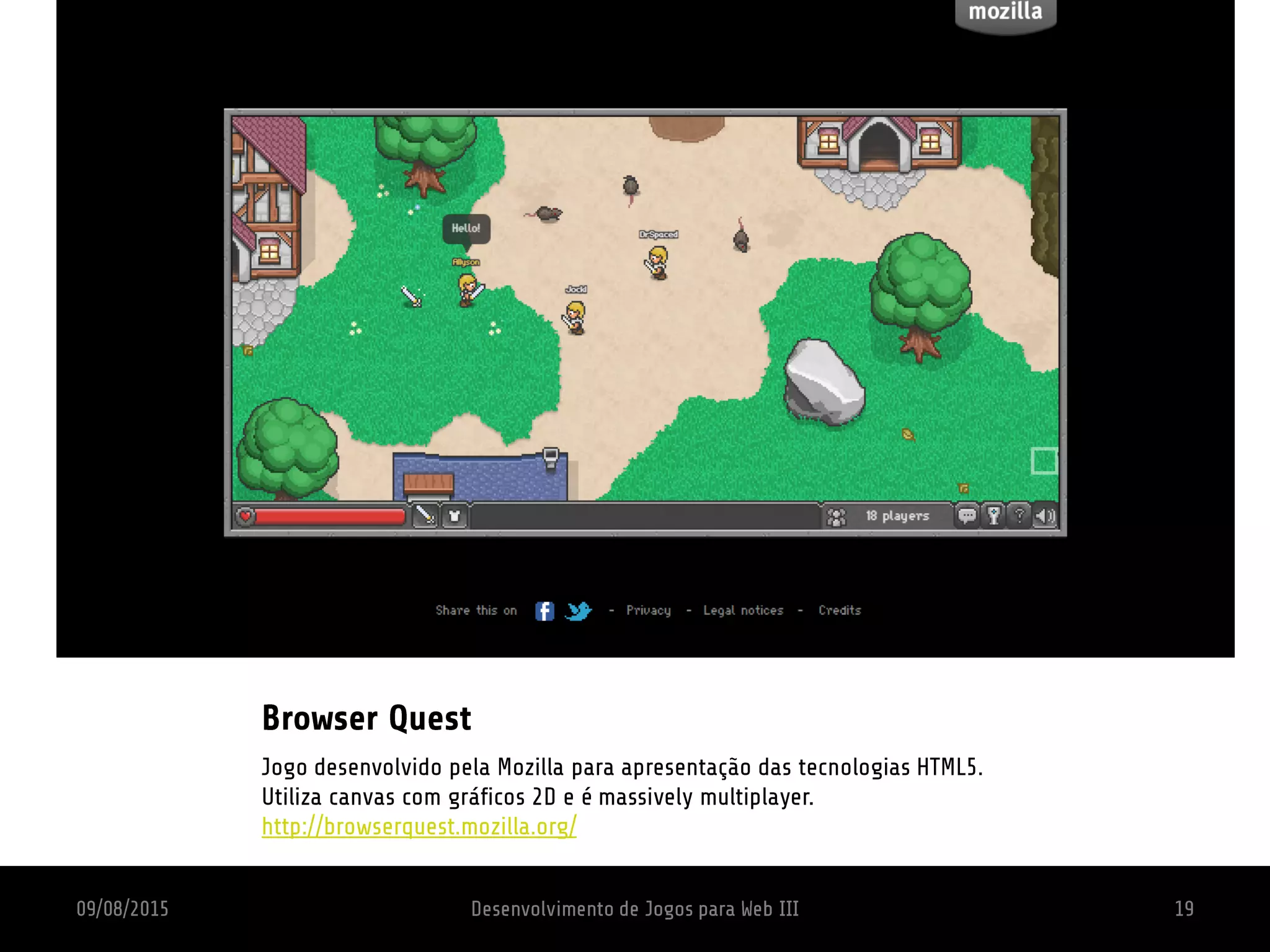 Aula 1 - Introdução ao desenvolvimento de jogos para web