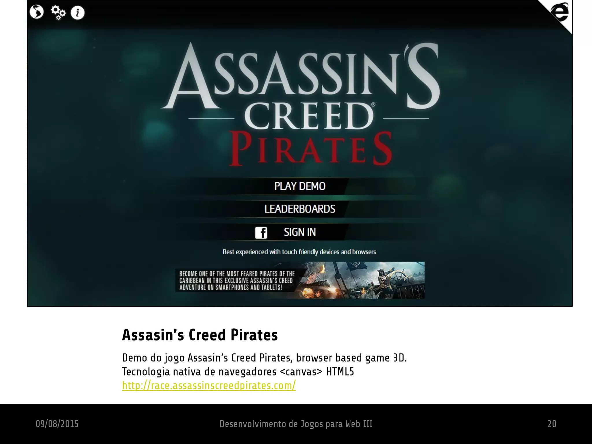 Aula 1 - Introdução ao desenvolvimento de jogos para web