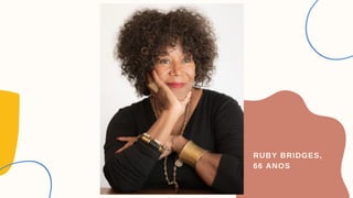 RUBY BRIDGES,
66 ANOS
 