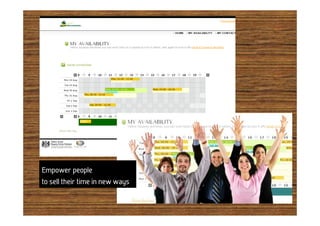 Empower people
to sell their time in new ways
 