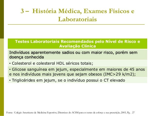 Exames laboratoriais jejum
