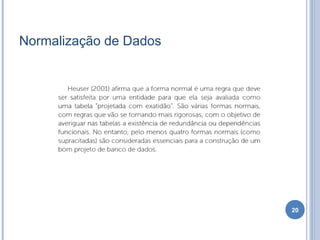 Normalização de Dados
20
 