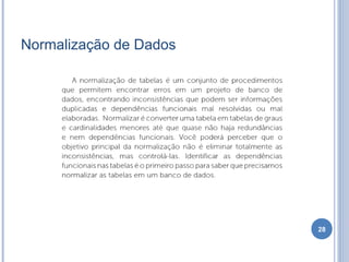 Normalização de Dados
28
 