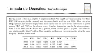 Tomada de Decisões: Teoria dos Jogos
 