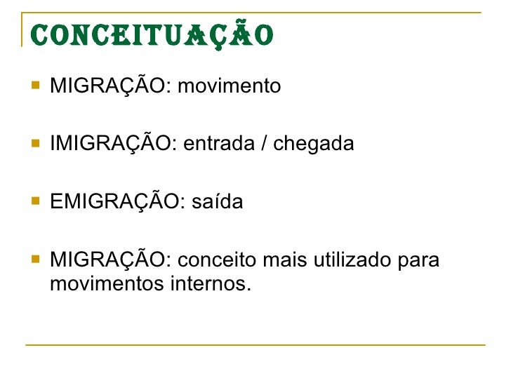 Conceito De Migração Resumo _ O Que É Migração Resumo – FJCY
