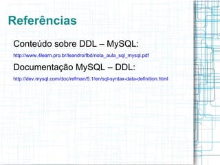 Create Table Exemplos: 