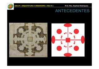 CES-JF | ARQUITETURA E URBANISMO | HAU II | Prof. Msc. Raphael Rodrigues
ANTECEDENTES
 