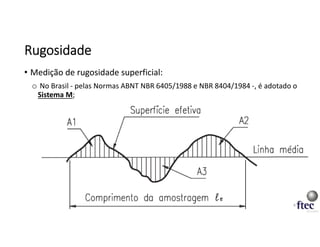 Rugosidade Rp Aula 10_1 - Rugosidade.pdfpara materiais da industria farmaceutica | PDF