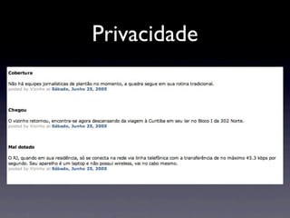 Privacidade
 