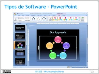Tipos de Software - PowerPoint




            103202 – Microcomputadores   22
 