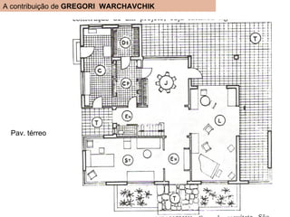A contribuição de  GREGORI  WARCHAVCHIK Pav. térreo 