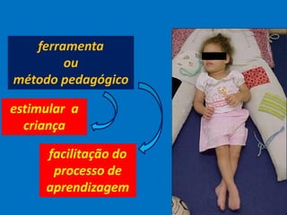 ferramenta
ou
método pedagógico
facilitação do
processo de
aprendizagem
estimular a
criança
 