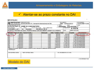 Modelo do DAI Atentar-se ao prazo constante no DAI 