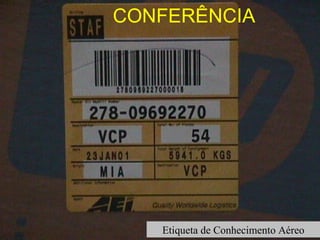 CONFERÊNCIA Etiqueta de Conhecimento Aéreo 