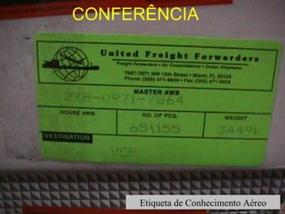 CONFERÊNCIA Etiqueta de Conhecimento Aéreo 