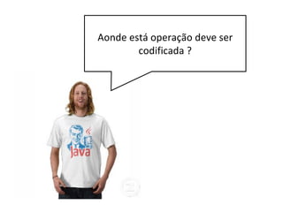 public void atualiza (Contato c) {
String sql = "update contato set nome=?,
email=? where id = ?";
try {
PreparedStatement stmt =
conn.prepareStatement(sql);
stmt.setString(1, c.getNome());
stmt.setString(2, c.getEmail());
stmt.setLong(3, c.getId());
stmt.execute();
stmt.close();
} catch (SQLException u) {
throw new RuntimeException(u);
}
}
Inseri o método atualiza
na classe ContatoDAO.
 