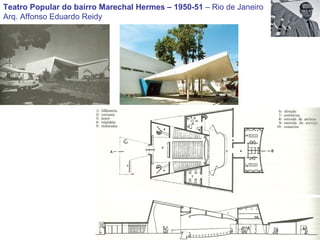 Teatro Popular do bairro Marechal Hermes – 1950-51  – Rio de Janeiro Arq. Affonso Eduardo Reidy 