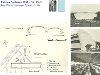 Fábrica Duchen – 1950  – São Paulo Arq. Oscar Niemeyer / Hélio Uchôa 