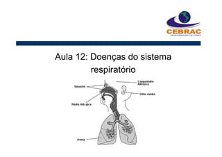 Aula 12: Doenças do sistema
respiratório
 