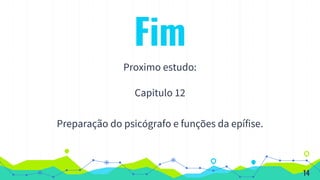 Fim
Proximo estudo:
Capitulo 12
Preparação do psicógrafo e funções da epífise.
14
 