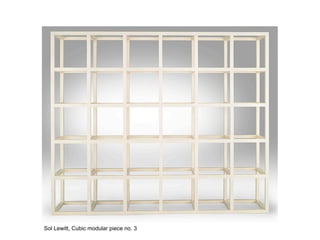 Sol Lewitt, Cubic modular piece no. 3
 