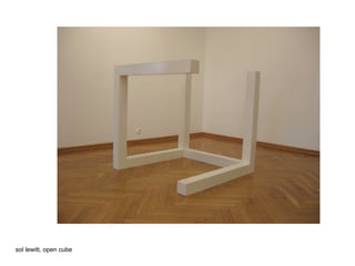 sol lewitt, open cube
 
