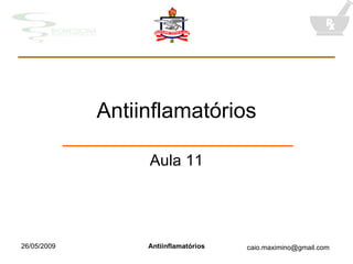 Antiinflamatórios Aula 11 