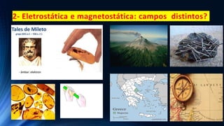 2- Eletrostática e magnetostática: campos distintos?
 
