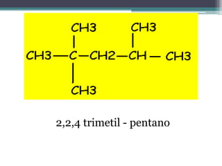 2,2,4 trimetil - pentano
 