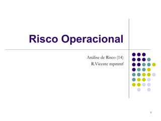 Risco Operacional
          Análise de Risco (14)
            R.Vicente mpmmf




                                  1
 