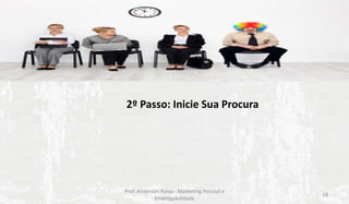 2º Passo: Inicie Sua Procura

Prof. Anderson Paiva - Marketing Pessoal e
Empregabilidade

18

 
