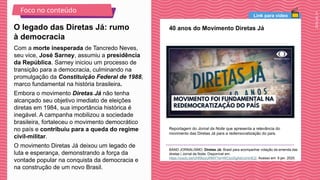 Aula 16 - O processo de abertura política o movimento das Diretas Já.pptx