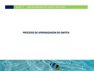 AULA 17 - CASCATEAMENTO DE HUBS E SWITCHES.
PROCESSO DE APRENDIZAGEM DO SWITCH
 