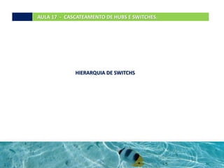 AULA 17 - CASCATEAMENTO DE HUBS E SWITCHES.
HIERARQUIA DE SWITCHS
 