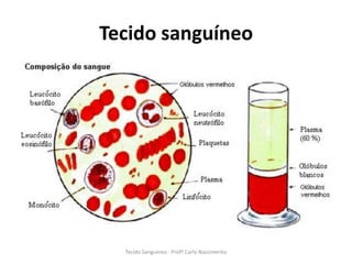 Tecido sanguíneo




  Tecido Sanguíneo - Profª Carla Nascimento
 