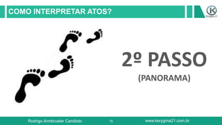 15
COMO INTERPRETAR ATOS?
Rodrigo Armbruster Candioto www.kerygma21.com.br
2º PASSO
(PANORAMA)
 