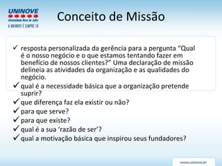 Aula1a missão visão