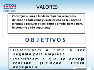 Aula1a missão visão