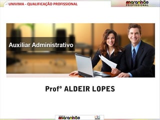 Profº ALDEIR LOPES
UNIVIMA - QUALIFICAÇÃO PROFISSIONAL
 
