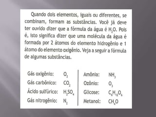 Substâncias simples e compostas